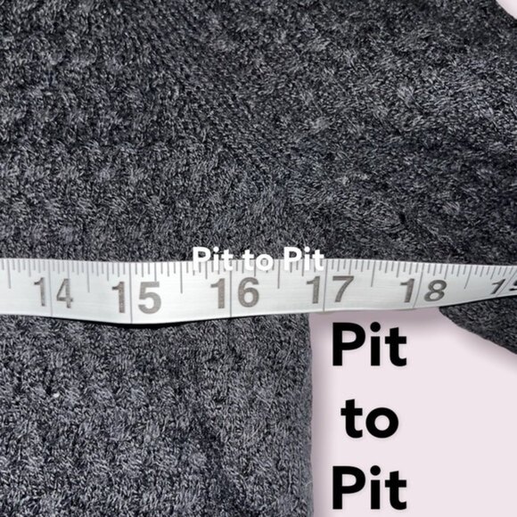 American Eagle Sheer Knit Sweater Black Sheer Lightweight Zip Womens Size Medium - Picture 7 of 9